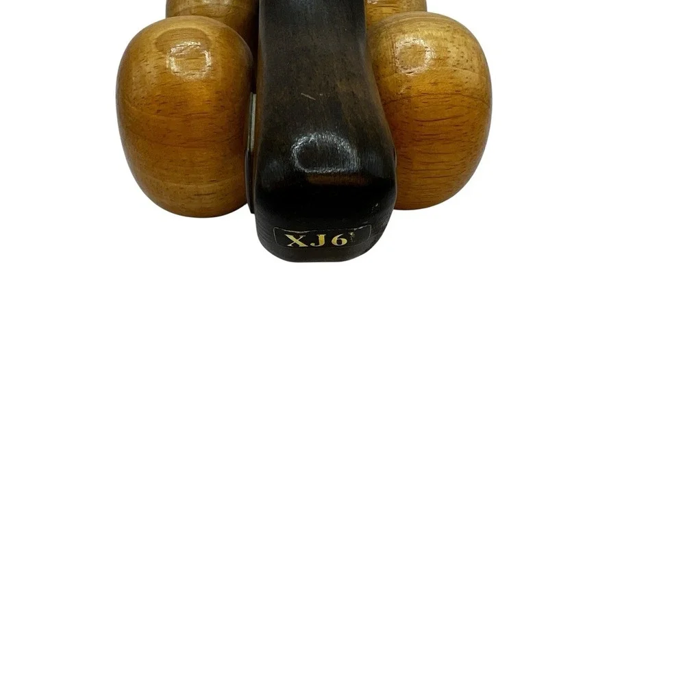 Vintage Jaguar‎ Two-Tone Wooden Back Massager Roller Car Vehicle Collectible
